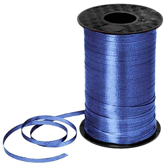 PMU Curling Ribbon - Crimped Texture Curling Ribbons for Gift Box Wrapping, Florist Flowers, Birthday Party Decorations, Festival Art Craft & Christmas Décor - Royal Blue 3/16 Inch X 500 Yards, Pkg/1
