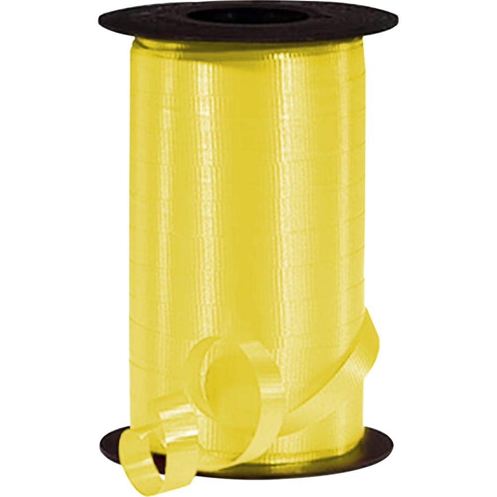 PMU 250 Yards x 3/8in Yellow Crimped Curling Ribbon String for Gift ...