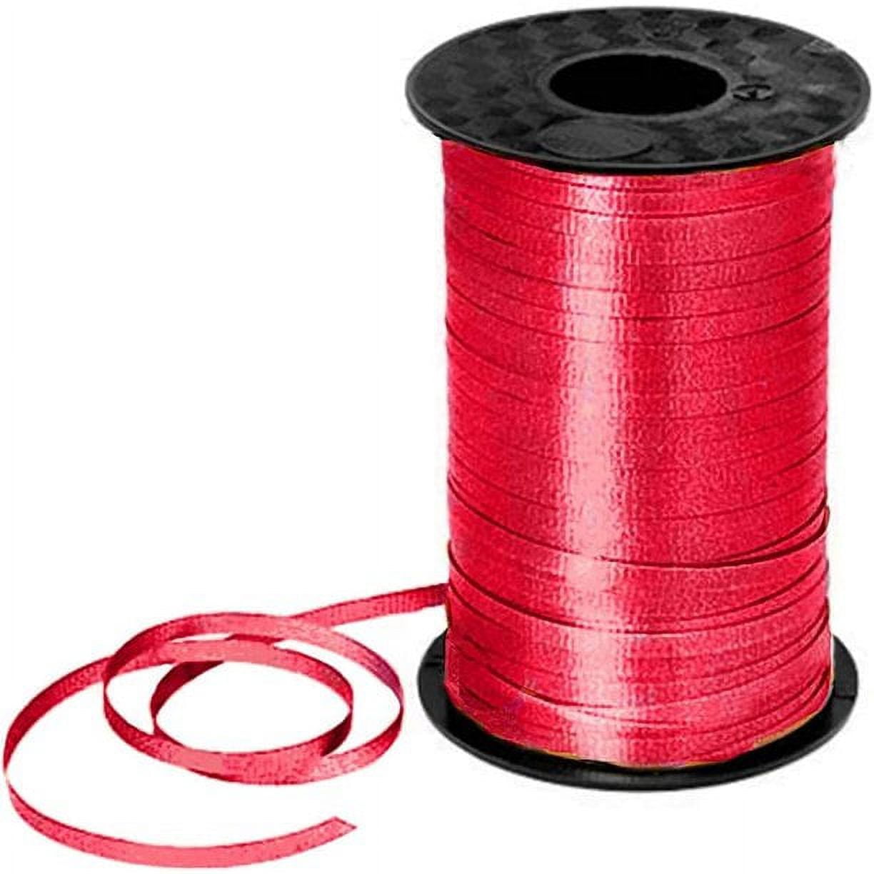 Red Curling Ribbon, 1/5 Wide x 500 Yards Christmas Curling Ribbons for Gift Wrapping, Party Decoration, Balloon String, Hair, Ribbons for Florist
