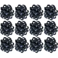thumbnail image 1 of PMU Decorative Confetti Gift Bows, 4-1/4 Inch Large, Black (12/Pkg) Pkg/1, 1 of 8