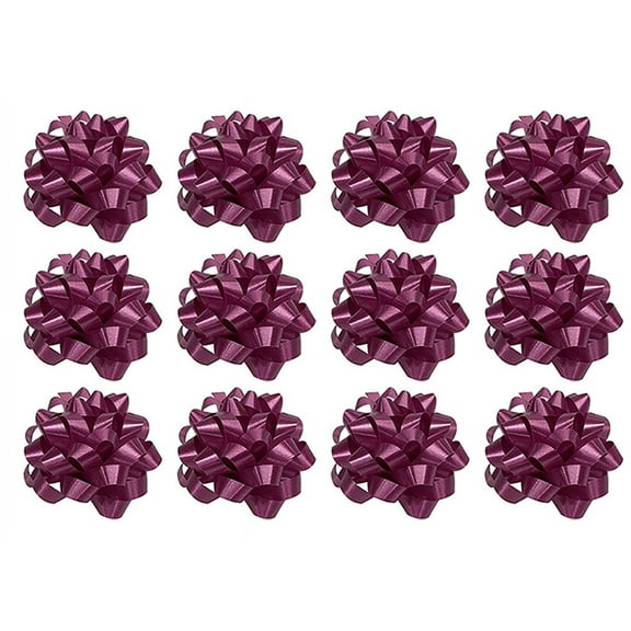 PMU Decorative Confetti Gift Bows Small 2in Rose (12/Pkg) Pkg/1