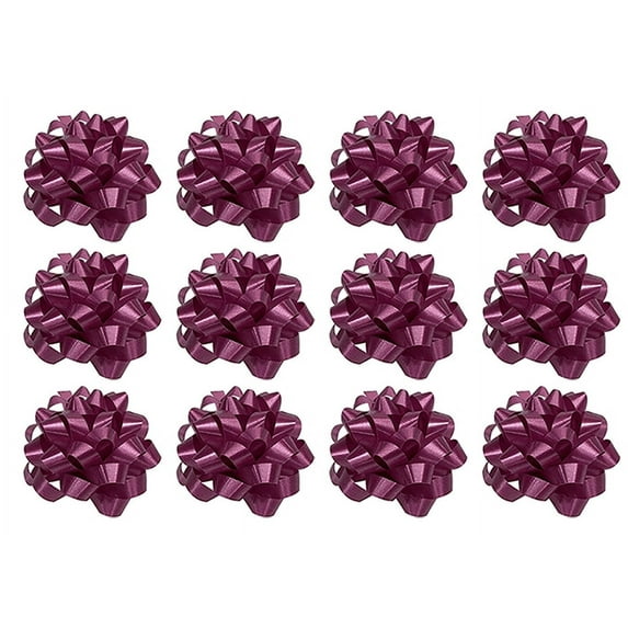 PMU Decorative Confetti Gift Bows Small 2in Rose (12/Pkg) Pkg/1