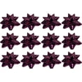 thumbnail image 1 of PMU Decorative Star Gift Bows 3-3/4 Inch Medium Metallic Burgundy Marsala (12/Pkg) Pkg/1, 1 of 7