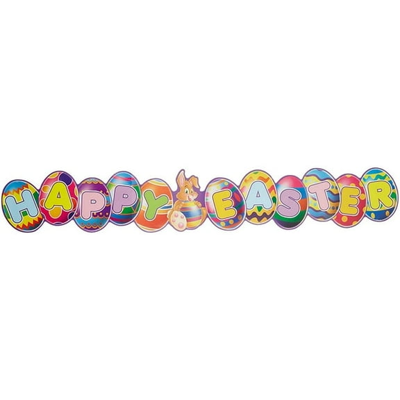 PMU Easter Celebrations Happy Easter Streamer 35 Inch - Party Decoration and Accesories (1/pkg) Pkg/1