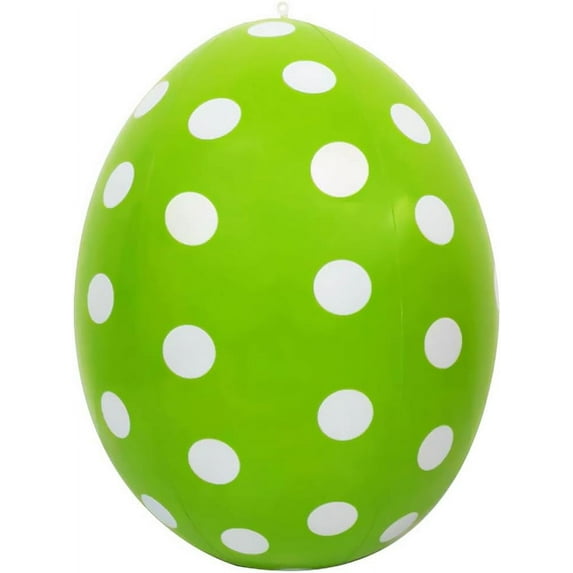 PMU Easter Celebrations Inflatable Easter Eggs Decorations 16 inch Lime Green - Lawn Decoration, Easter Party Accessories (3/pkg) Pkg/1