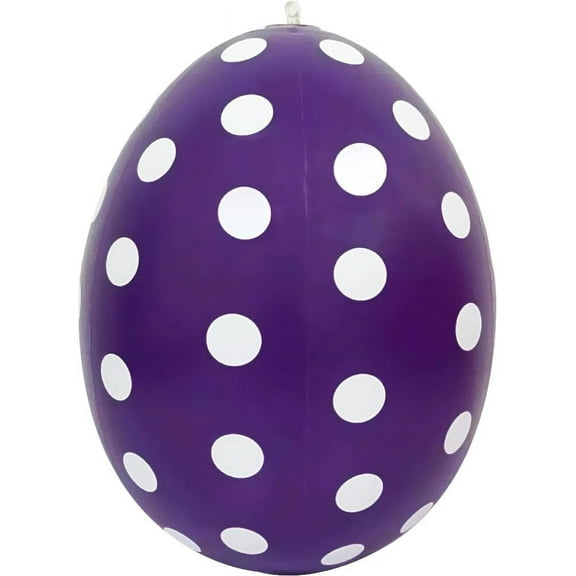 PMU Easter Celebrations Inflatable Easter Eggs Decorations 16 inch Purple - Lawn Decoration, Easter Party Accessories (1/pkg) Pkg/1