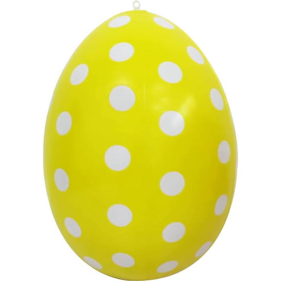 PMU Easter Celebrations Inflatable Easter Eggs Decorations 16 inch Yellow - Lawn Decoration, Easter Party Accessories (3/pkg) Pkg/1