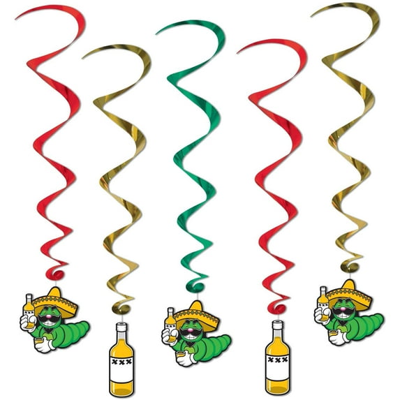 PMU Fiesta Whirls Party Accessory (5/pkg) Pkg/1