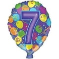 thumbnail image 1 of PMU Foiltex 18 Inch Number 7 Latex Shape Bright Party Decoration Balloons Pkg/25, 1 of 1
