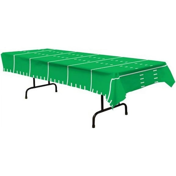 PMU Football Decorations - Game Day Football Tablecover 54in x 108in Sports Theme Party Accessories Indoor/Outdoor Decoration (1/pkg) Pkg/1