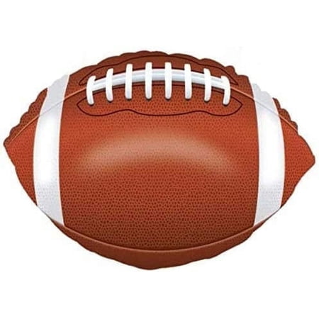PMU Football Party Supplies and Decorations - Game Day Leather Like Football 22 Inch Mylar Balloon Pkg/1