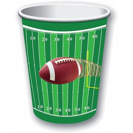 PMU Football Decorations - Party Dessert Cups 9oz Football Superbowl Sports Theme Party Decoration Accessories (8/Pkg) Pkg/3