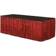 thumbnail image 1 of PMU Fringe Table Skirt (Red) 9 ft x 29 inches Pkg/1, 1 of 7