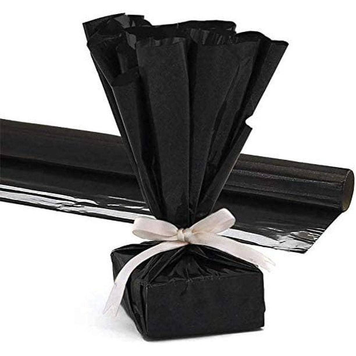 100 pcs of Thin Black Paper - Art 14 x 20 inch Recyclable Black Wrapping  Paper, Birthday DIY festivals Gift Wrap