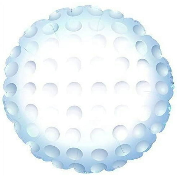 PMU Golfball 18 Inches Mylar Balloons Pkg/10