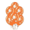 thumbnail image 1 of PMU 12 Pcs Graduation Balloons PartyTex 11 inch Premium Orange with All-Over Print White Grad Caps-Confetti and Streamers Graduation Party Decorations, 1 of 7