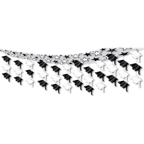 PMU Graduation Cap Ceiling 12in x 144in Decor Hanging Party Accessory (1/pkg)Pkg/1