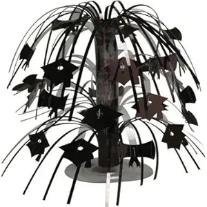 PMU Graduation Cap Mini Cascade 7.5in Table Centerpiece Graduation Celebration Decor Party Accessories Pkg/6