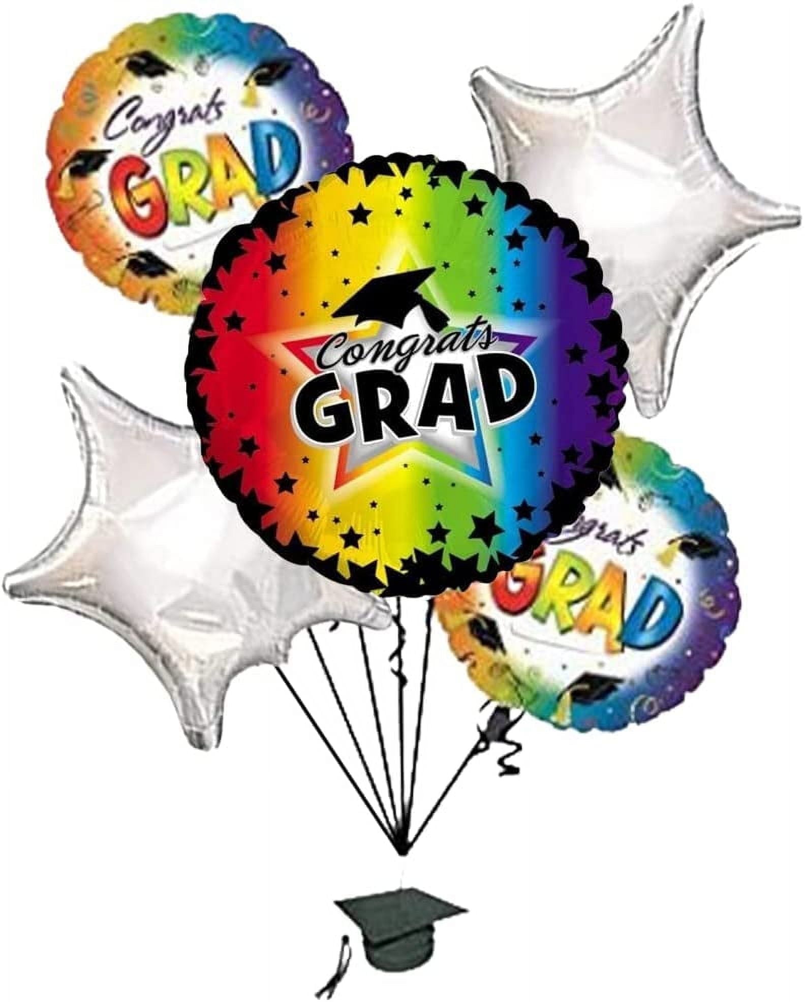 PMU Graduation Congrats Balloons Bouquet | Graduation Decoration Mylar ...