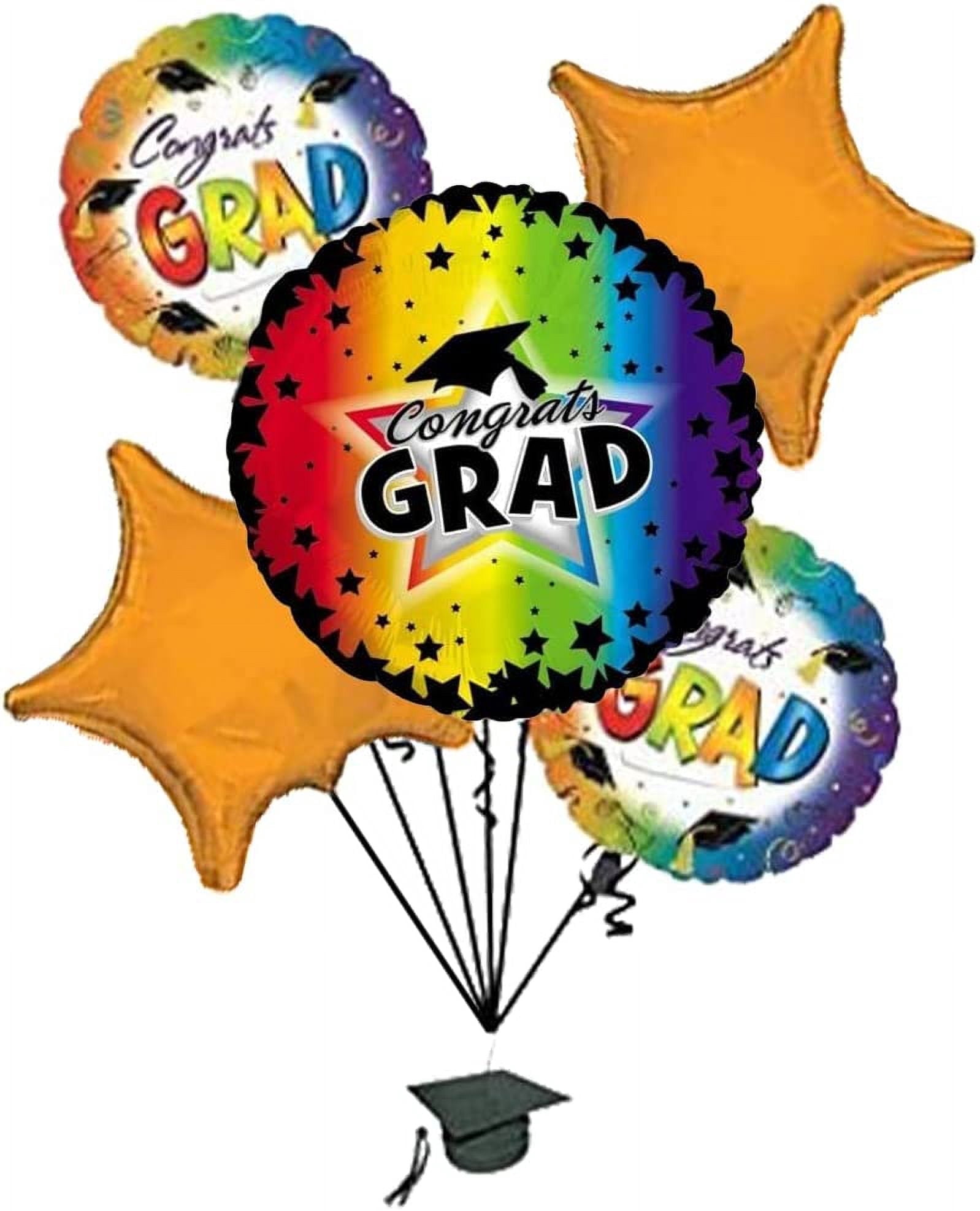 PMU Graduation Congrats Balloons Bouquet | Graduation Decoration Mylar ...