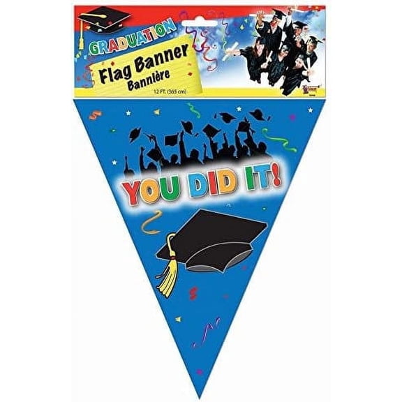 PMU Graduation Flag Banner - You Did It - Party Decoration Pkg/1