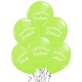 thumbnail image 1 of PMU Graduation Script Balloons 11 Inch Premium PartyTex Lime Green Latex (100/Pkg) Pkg/1, 1 of 7