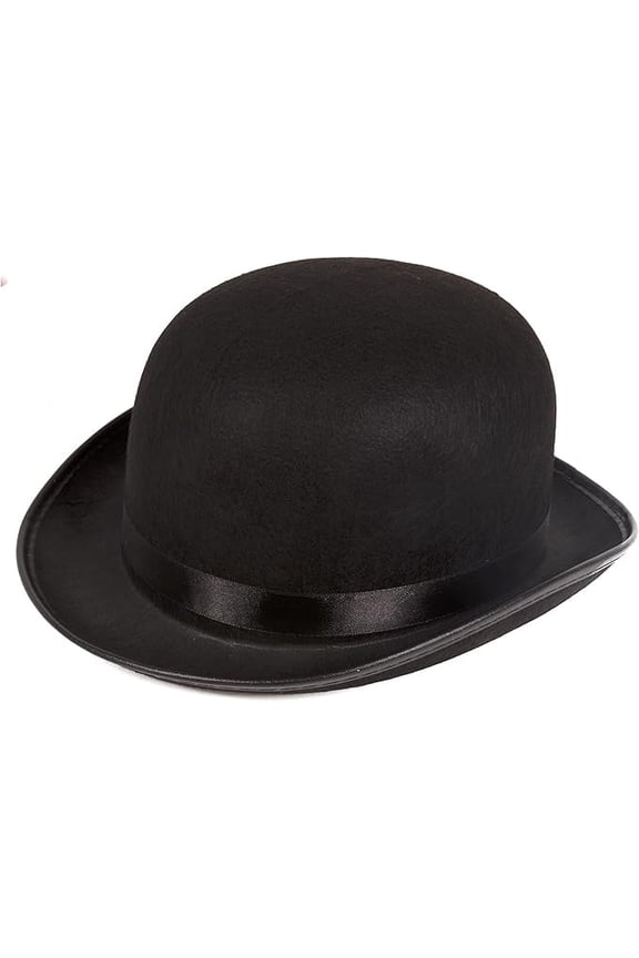 Halloween 1 Pc Classic Vintage Black Derby Hat Wearable Costume