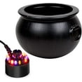 thumbnail image 1 of PMU Halloween 2 PC Multi Pack 10in Black Plastic Cauldron with Mist Maker Multi Color Fogger (1) 10in 60110 (1) 49500 (2/pkg) Pkg/1, 1 of 7