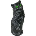 thumbnail image 1 of PMU Halloween Black Cat - Blow Mold Plastic Cat Statue - Perfect Décor for Halloween, Home, Yard, Lawn, Garden, Indoor and Outdoor - Best for Party Favors and Supplies - (Green Eyes) 17 Inch Pkg/1, 1 of 7