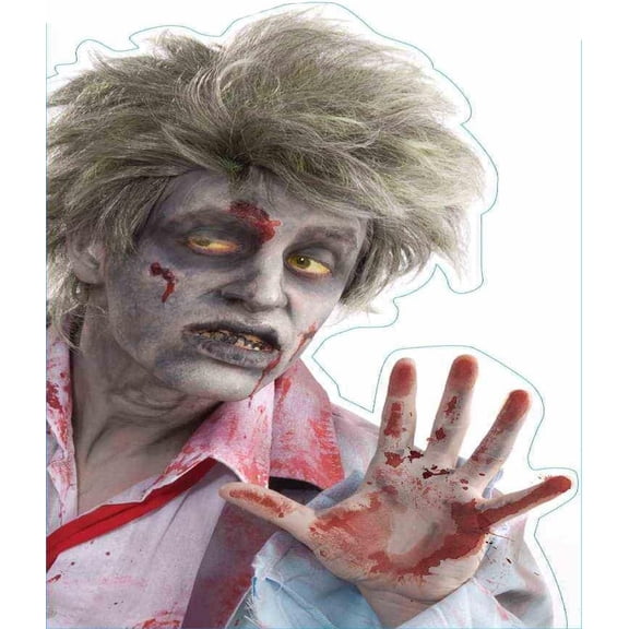 PMU Halloween Party Decoration Accessory Peeping Zombie Removable Window Sticker Window Stickers Party Accessory (3/pkg) Pkg/1
