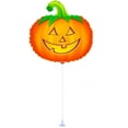 thumbnail image 1 of PMU Halloween Pre-Inflated Balloons "Whimsical Pumpkin" 9 Inch Air-Filled Pre-inflated with a Cup and a Stick (12/Pkg) Pkg/1, 1 of 2