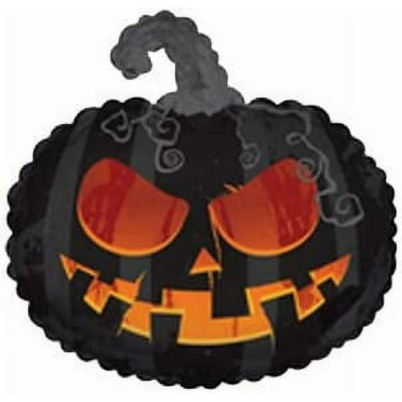 PMU Halloween Scary Pumpkin 22 Inch Mylar Balloon (10/pkg) Pkg/1