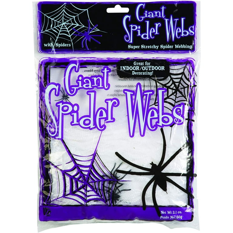 60 gram White Spiderwebs with 4 Spiders 60 gram White Spiderwebs with 4 Spiders