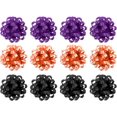 thumbnail image 1 of PMU Halloween Star Confetti Bows 3 3/4 Inch | Halloween Party Decoration | Black, Purple & Orange 12pc Assortment (12/Pkg) Pkg/1, 1 of 2