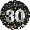 thumbnail image 1 of PMU Happy Birthday 30 Gold Stars 18 Inch Mylar-Foil Balloon Pkg/1, 1 of 2