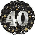 thumbnail image 1 of PMU Happy Birthday 40 Gold Stars 18 Inch Mylar-Foil Balloon Pkg/1, 1 of 2
