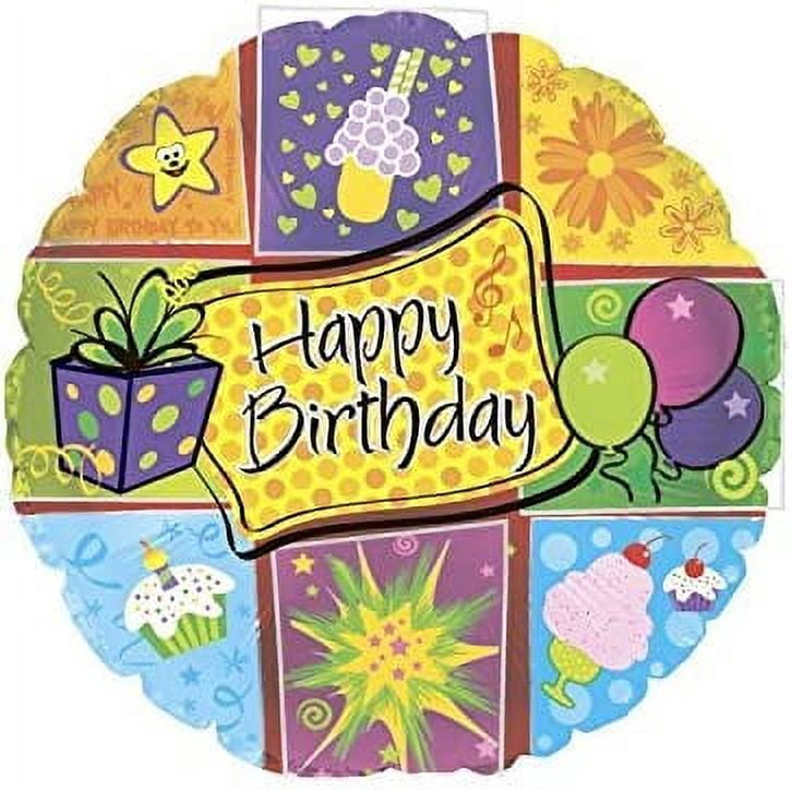 PMU Happy Birthday Icon 18 Inch Mylar-Foil Balloon Pkg/25 - Walmart.com