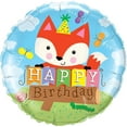 thumbnail image 1 of PMU Happy Birthday Party Fox 18 Inch Mylar-Foil Balloon Pkg/10, 1 of 6