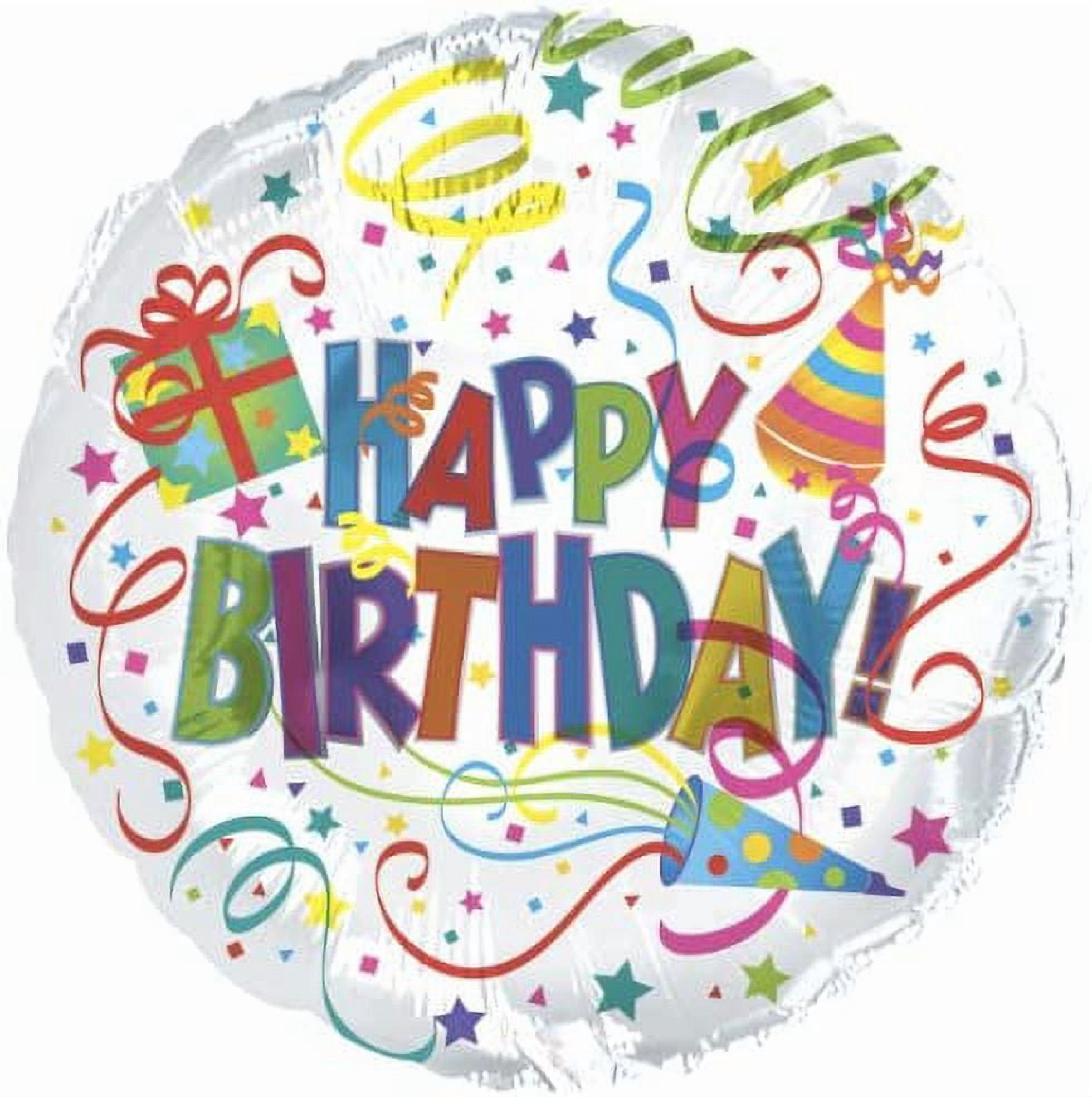 PMU Happy Birthday Party Hat & Horn (31 Inch Mylar) Pkg/25 - Walmart.com