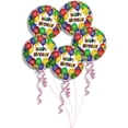 thumbnail image 1 of PMU Happy Birthday Patterned 18 Inch Mylar-Foil Balloon Pkg/5, 1 of 5