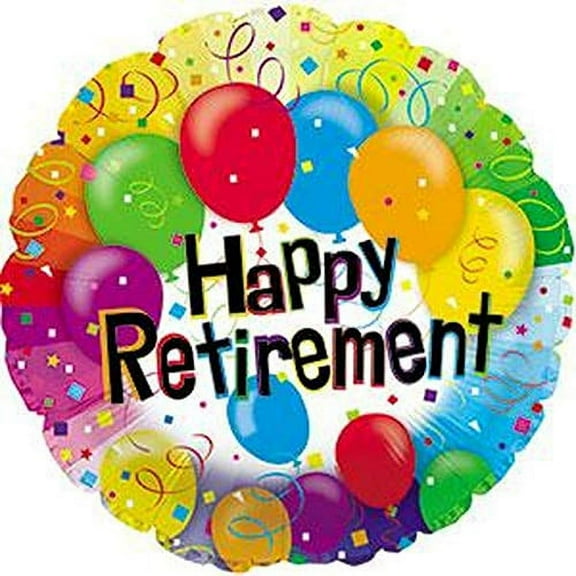 PMU Happy Retirement Balloon (18 Inch Mylar) Pkg/1