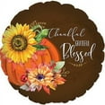 thumbnail image 1 of PMU Happy Thanksgiving Grateful Thankful Blessed 18 Inch Mylar Foil Balloon Pkg/10, 1 of 1