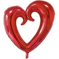 thumbnail image 1 of PMU Heart Shaped 24 Inch Open Center Mylar Balloon, Red Pkg/10, 1 of 7