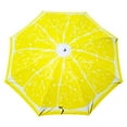 thumbnail image 1 of PMU Multi Stripes with Multi-Color Beach Umbrellas 78 Inch Fruity-Lemon Pkg/1, 1 of 6