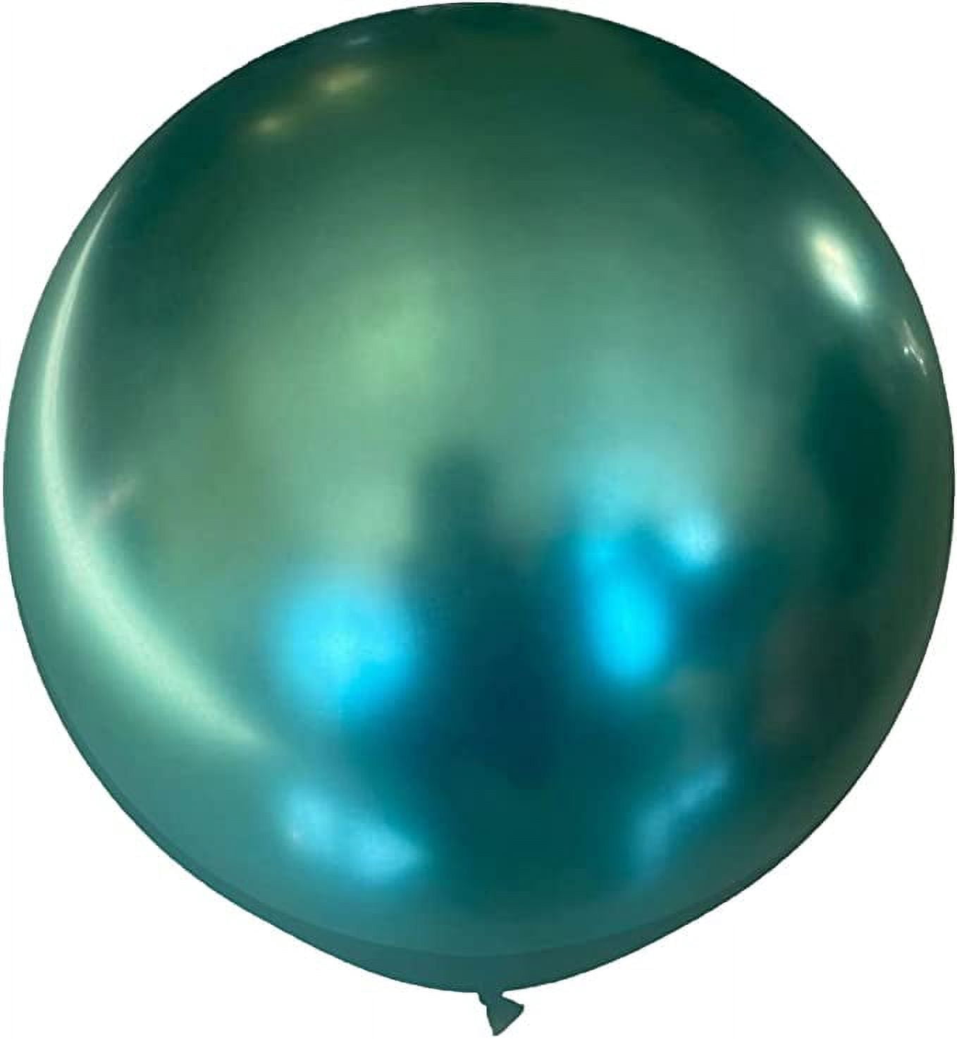 PMU Jumbo Latex Balloons 36 Inch Chrome Green (2/pkg) Pkg/1