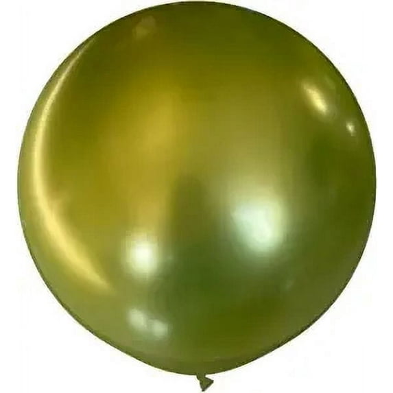 PMU Jumbo Latex Balloons 36 Inch Chrome Light Green (2/pkg) Pkg/1