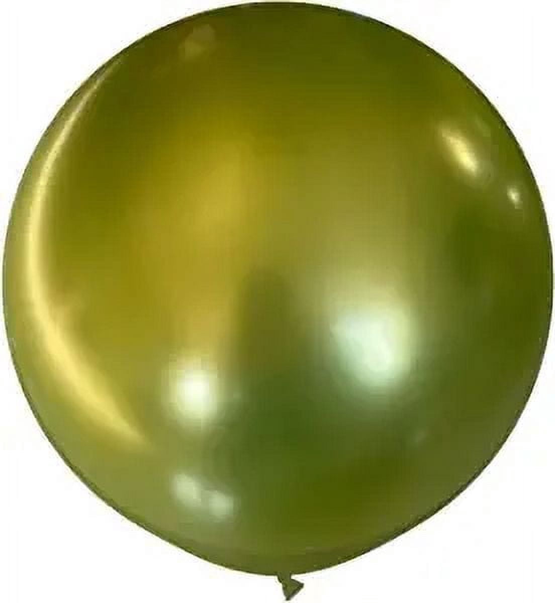 PMU Jumbo Latex Balloons 36 Inch Chrome Light Green (6/pkg) Pkg/1