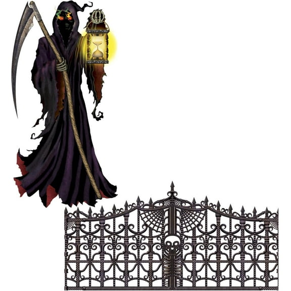PMU Halloween Party Accessory Decoration Keeper and Gate Insta-View 38in x 62in (1/pkg) Pkg/1