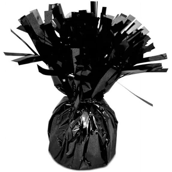 PMU Kisses Balloon Weights - Decorative Balloon Weight for Thanksgiving, Birthday, Party Favors, Christmas, Wedding & Baby Shower - 6oz, Black Pkg/6