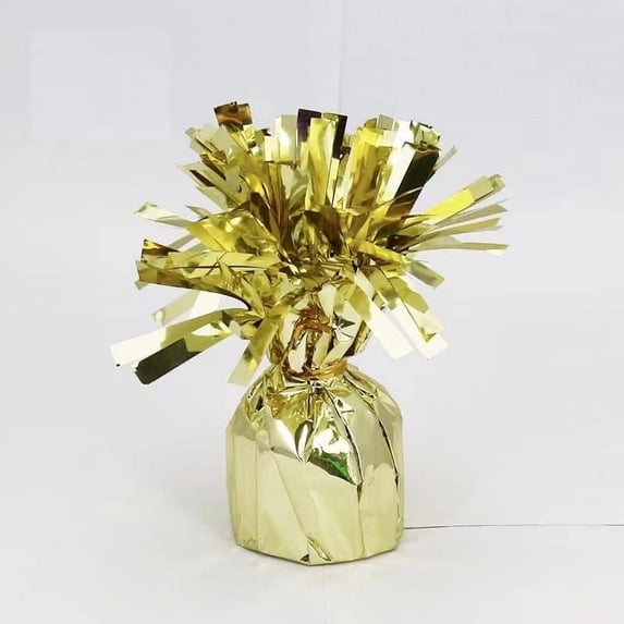 PMU Kisses Balloon Weights - Decorative Balloon Weight for Thanksgiving, Birthday, Party Favors, Christmas, Wedding & Baby Shower - 6oz, Gold Pkg/12